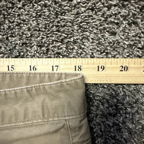 Stio‎ Mens Green Rivet Canvas Classic 5-Pocket Stretch Straight Leg Size 36x29